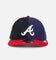 New Era Atlanta Braves 'Woollen Shades' 9FIFTY Retro Crown Strapback OTC