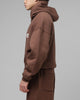 Loiter Hybrid Premium Hoodie Brown/Pink