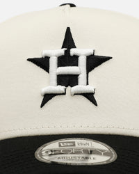 New Era Houston Astros 'Easy Chrome Black' 9FORTY A-Frame Snapback Chrome/Black