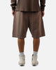 American Thrift Fleece Shorts Washed Brown