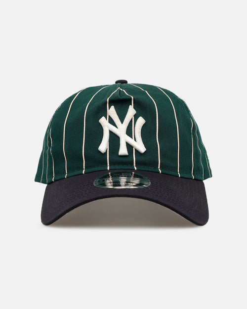 New Era New York Yankees 'Pinstripe' 9FORTY A-Frame Snapback Dark Green