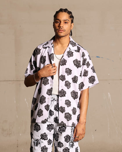 Saint Morta Vintage Rose Short Sleeve Shirt White