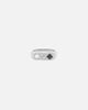 Saint Morta Iced Stars Signet Ring White Gold