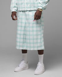 Loiter Ultra Hybrid Shorts Green Plaid