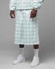 Loiter Ultra Hybrid Shorts Green Plaid
