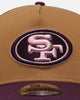 New Era San Francisco 49ers 'Rustic Rose' 9FORTY A-Frame Trucker Snapback Wheat