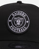 New Era Las Vegas Raiders 'Stripe' 9FORTY A-Frame Trucker Snapback Black/White