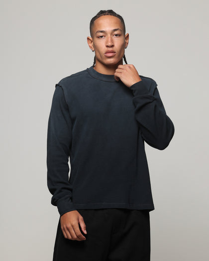 American Thrift Long Sleeve Thermal T-Shirt Washed Black