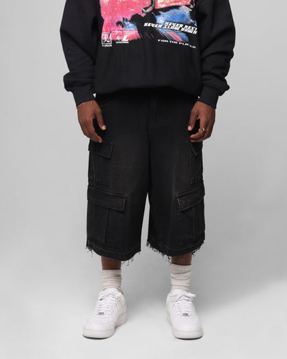 Loiter 3 Quarter Pants Washed Black