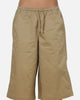 Nike Women's Sportswear Oversized Mid-Rise Parachute Shorts Beige