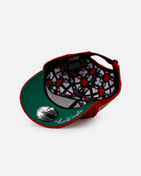 New Era X Culture Kings 'Lost Wages' 9FORTY A-Frame Snapback Red