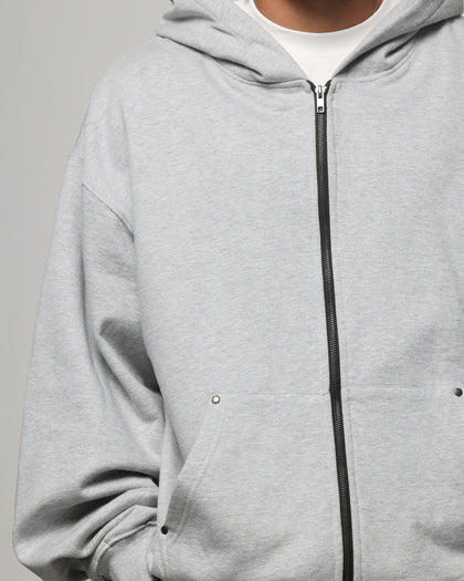 American Thrift Zip Hoodie Grey Heather
