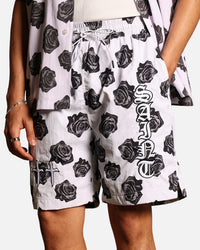 Saint Morta Vintage Rose Beach Shorts White