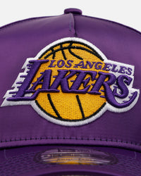 New Era Los Angeles Lakers 'Team Color Satin' 9FORTY A-Frame Snapback Official Team Color