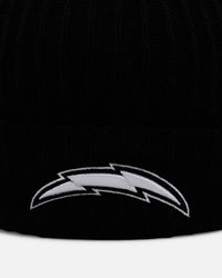 47 Brand Los Angeles Chargers Harbor Cuff Knit Beanie Black