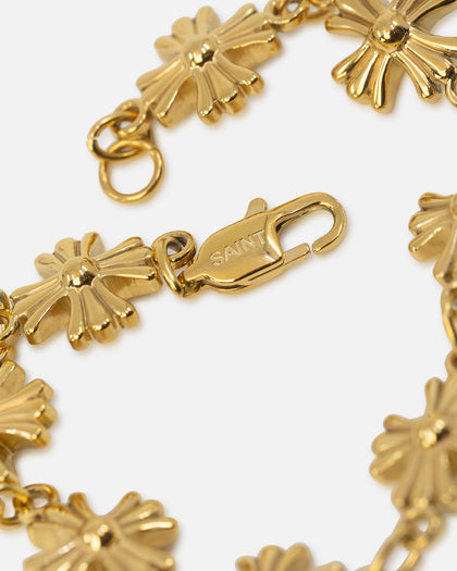 Saint Morta Chrome Cross Bracelet Gold