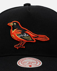 Mitchell & Ness Baltimore Orioles 'Pink Side Patch' Pro Pinch Snapback Official Team Color