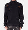 MNML Distressed Crop Knit Sweater Black
