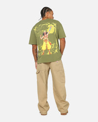 73Studio X One Piece Usopp Vintage T-Shirt Military Green