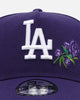 New Era Los Angeles Dodgers 'Purple Rose' 9FORTY A-Frame Snapback Purple
