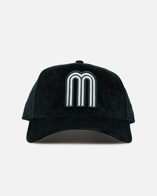 New Era Mexico National Baseball Team 'Plush Chenille' 9FORTY A-Frame Snapback Dark Green