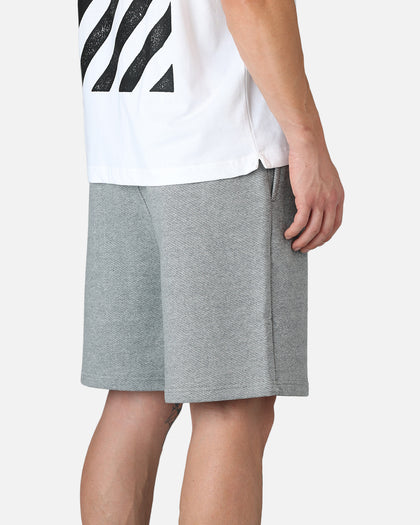 Off White Diag Sweat Shorts Grey Heather
