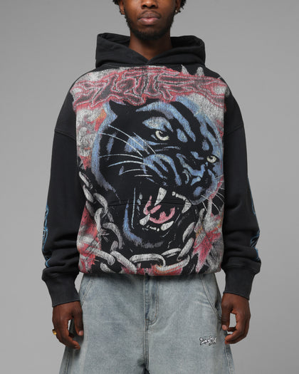 Loiter Panther Airbrush Hoodie Black