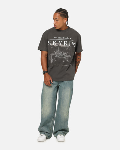 73Studio X The Elder Scrolls V: Skyrim Alduin Vintage T-Shirt Black Wash
