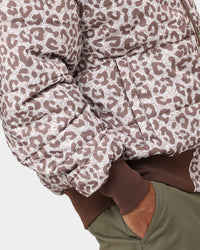 XXIII Leopard Print Puffer Jacket Leopard