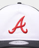 New Era Atlanta Braves 'Team Two-Tone' Prolight Old Golfer Trucker Snapback White/OTC