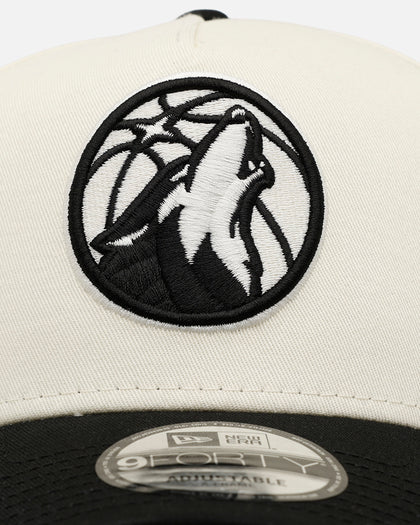 New Era Minnesota Timberwolves 'Easy Chrome Black' 9FORTY A-Frame Snapback Chrome/Black