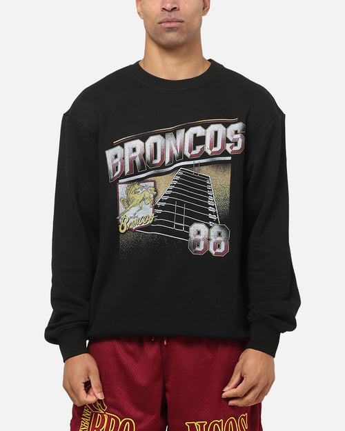 Bleacher Athletic Brisbane Broncos NRL 1908 Adult Crewneck Black