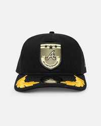 New Era Atlanta Braves 'Military Patch' Pre-Curved Golfer Snapback Black