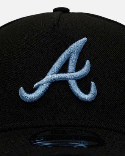 New Era Atlanta Braves 'Black And Sky Blue' 9FORTY A-Frame Snapback Black/Sky Blue