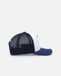 Mitchell & Ness Los Angeles Dodgers Logo Foam Trucker Snapback Blue/White