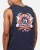 Bleacher Athletic Sydney Roosters NRL Adult Muscle T-Shirt Navy