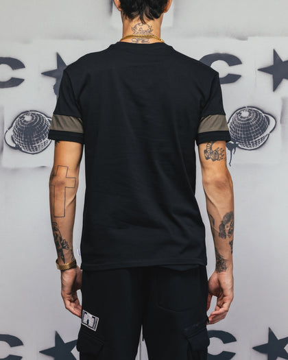 Carre Bars T-Shirt Black/Khaki