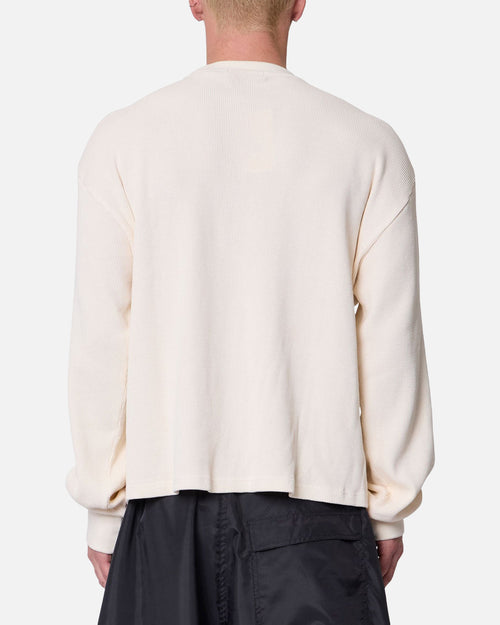 MNML Criminal Long Sleeve Thermal Shirt White