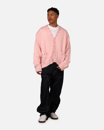 MNML Sky Jewelled Cardigan Sweater Pink