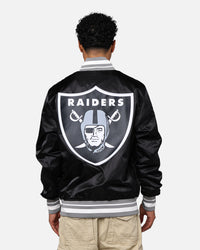 Pro Standard Las Vegas Raiders Rib Satin Jacket Black/Grey