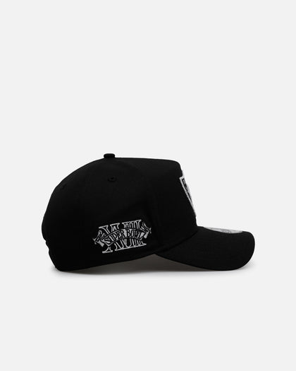 New Era Las Vegas Raiders 'Raised Metallic Chainstitch' 9FORTY A-Frame Snapback Black
