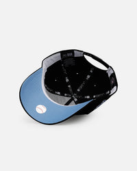 New Era Texas Rangers 'Black And Sky Blue' 9FORTY A-Frame Snapback Black/Sky Blue