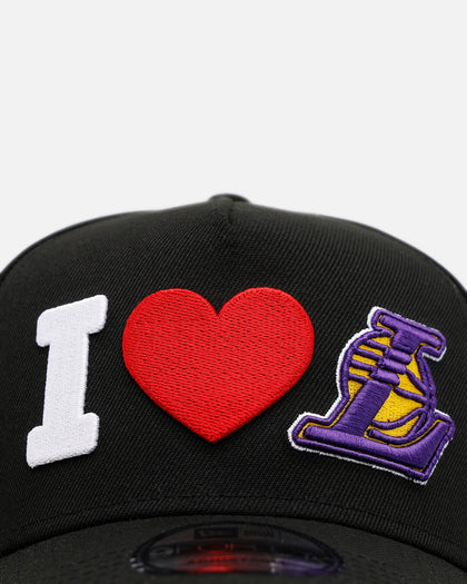 New Era Los Angeles Lakers 'Love' 9FORTY A-Frame Snapback Black