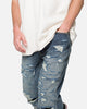 MNML V567 Baggy Destroyed Denim Jeans Blue