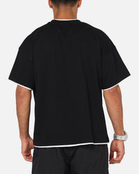 Carre Motion Layered T-Shirt Black/White