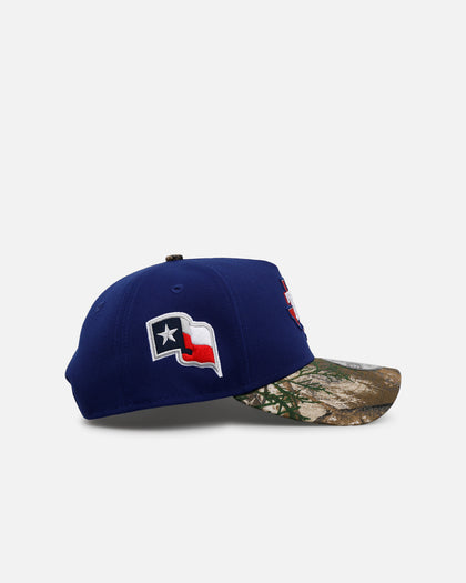 New Era Texas Rangers 'Realtree Visor' 9FORTY A-Frame Snapback Official Team Color