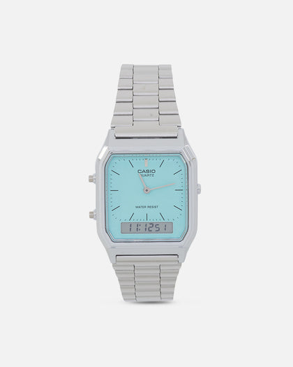 Casio AQ-230A-2A2MQYDF Watch Silver/Turquois