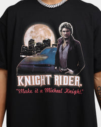 73Studio X Knight Rider Make It Michael Knight T-Shirt Black
