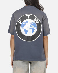 Market F The World T-Shirt Indigo Blue