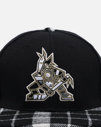 Pro Standard Arizona Coyotes Pro Prep Plaid Snapback Black